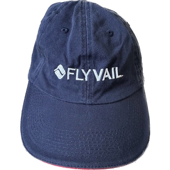Fly Vail Colorado Blue Embroidered Adjustable Hat - Picture 1 of 8